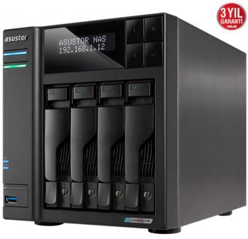 ASUSTOR AS6604T 4 YUVALI 4GB NAS DEPOLAMA ÜNİTESİ